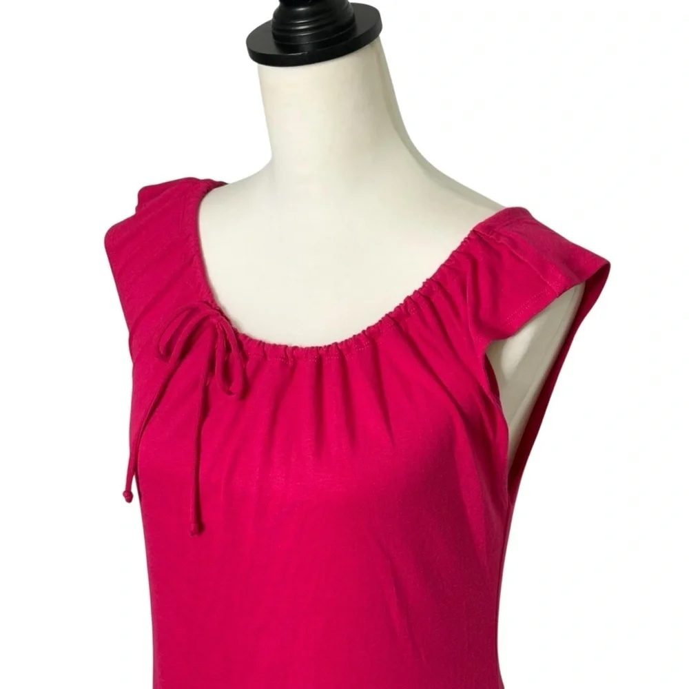 NWT Free People Good Feels Tunic Top Size M in Love Potion Vibrant Pink